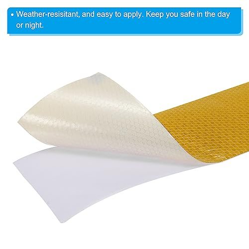 Reflective Tape Safety Sticker 4" x 33FT Yellow view 4