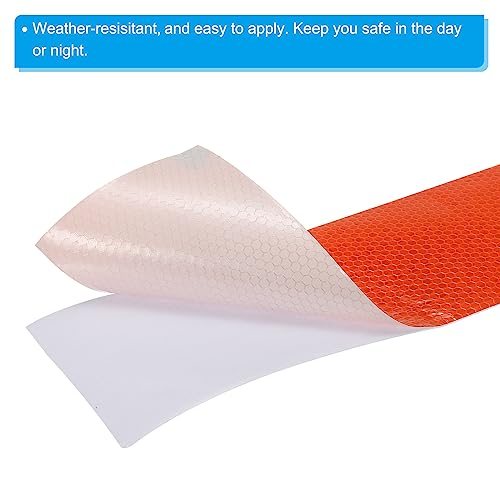 Reflective Tape Safety Sticker 4" x 66FT Orange view 4