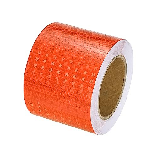 Reflective Tape Safety Sticker 4" x 66FT Orange — PATIKIL