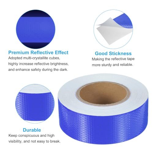 Reflective Tape Self Adhesive 2 in x 82 FT Blue view 5