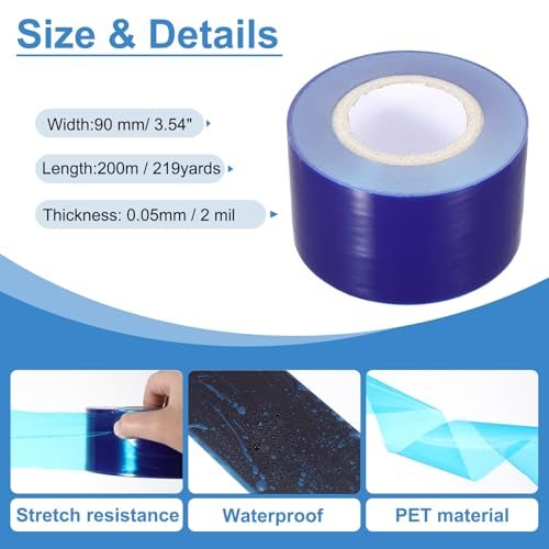 Removable Protective Film Tape, 3.5 Inch x 656 ft PE Surface Protective view 2
