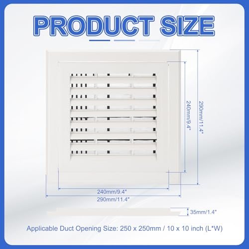 Removable Vent Filter Grilles view 2