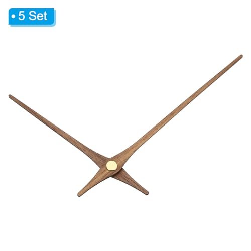 Replacement Clock Hands Kit, 5 Set Wooden Clock Mechanism Movement Wall view 3