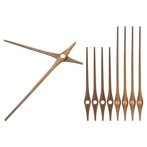 Replacement Clock Hands Kit, 5 Set Wooden Clock Mechanism Movement Wall — PATIKIL