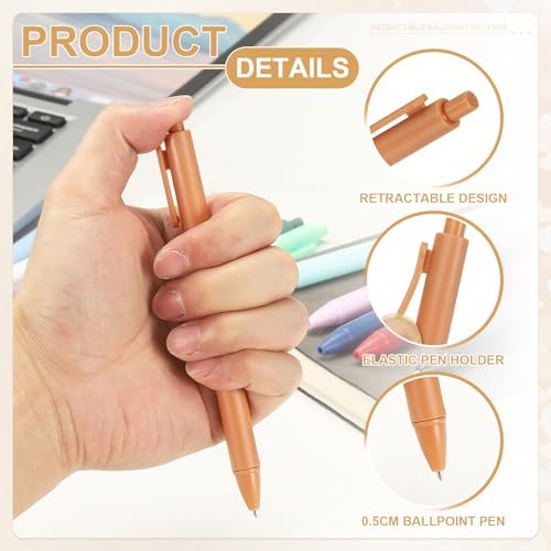 Retractable Ballpoint Gel Pens, 0.5mm Fine Point, Gray view 3