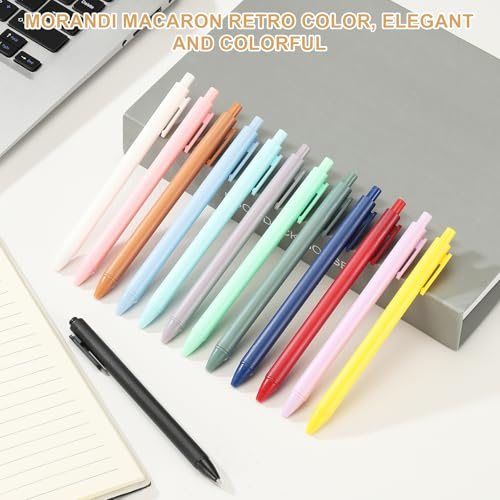 Retractable Ballpoint Gel Pens, 0.5mm Fine Point, Gray view 4