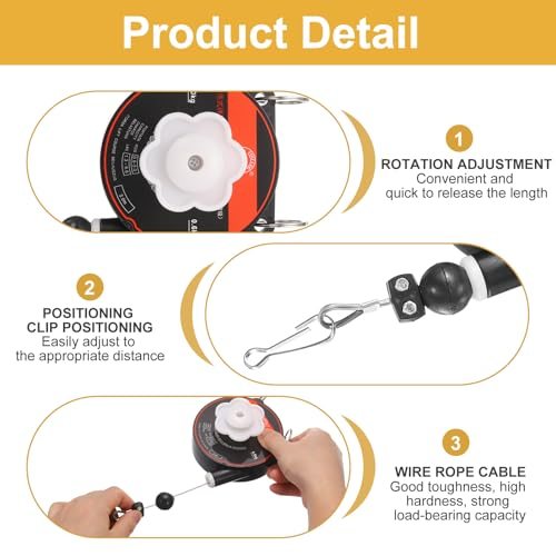 Retractable Spring Balancer, 1.2-2lbs (2.6-4.4kg) Bearing Spring Tool view 5