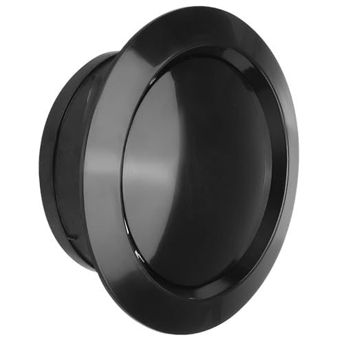 Round Air Vent ABS Adjustable Soffit Exhaust Vent Cover 6" Black — PATIKIL