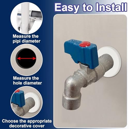 Round Detachable Escutcheon Plate Buckles Water Pipe Cover view 4