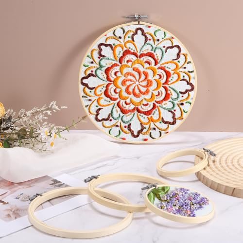 Round Embroidery Frame Punch Needle Hoop view 5
