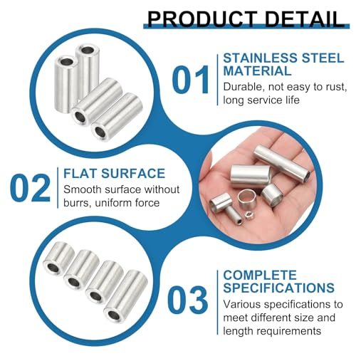Round Metal Spacer, Unthreaded Screw Standoff Bushing view 3