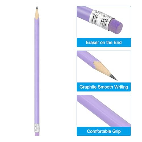 Round Pencils, 24 Pack HB Graphite Pencils view 3