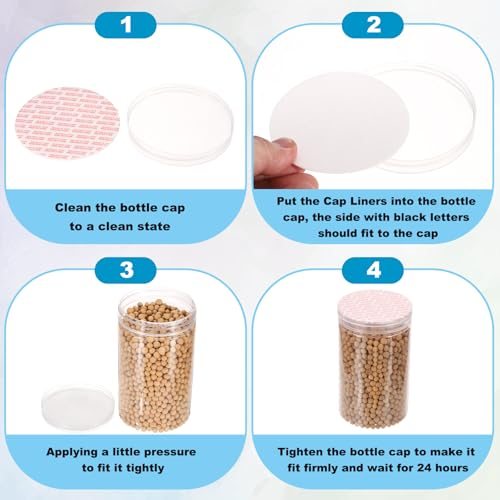 Round PS Cap Liners Resistant Tamper view 4