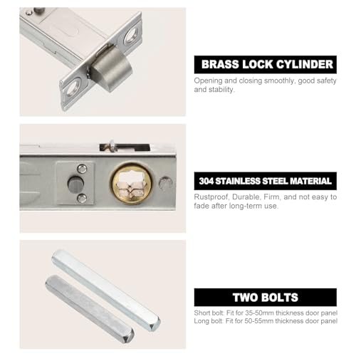 Round Recessed Door Lock view 4