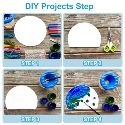 Round Shape Cutouts Paper Thick Cardstock Coaster view 4