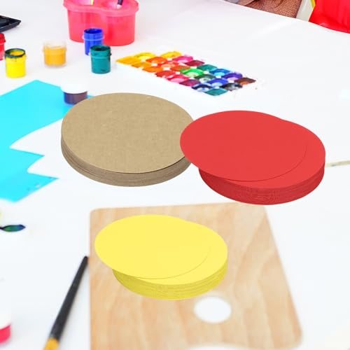 Round Shape Cutouts Paper Thick Cardstock Coaster view 5