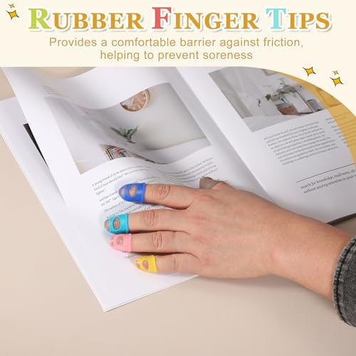 Rubber Finger Tips, 5 Sizes 40 Pcs Guitar Fingertip Protector Silicone view 5