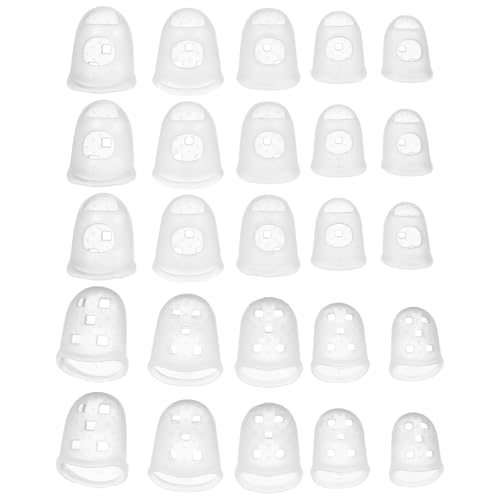 Rubber Finger Tips, 5 Sizes 40 Pcs Guitar Fingertip Protector Silicone — PATIKIL