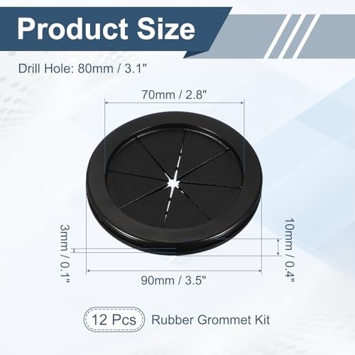 Rubber Plug Hole Grommet Kit, 3.1" Firewall Closed Hole Plug view 2