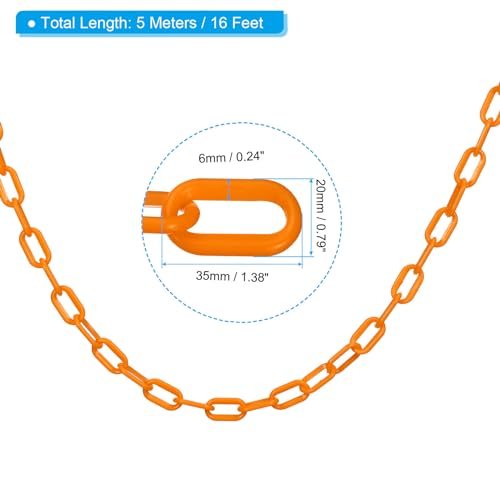 Safety Barrier Chain Plastic Chain Links Crowd Control Barrier view 2