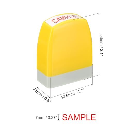 Sample Notice Stamp Self Inking Red Ink Office Stamps Pre Inked view 2