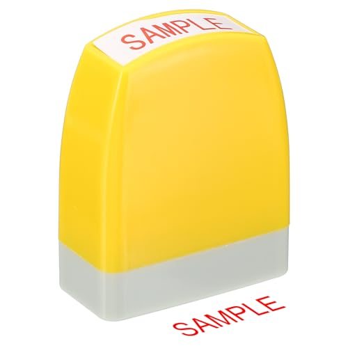 Sample Notice Stamp Self Inking Red Ink Office Stamps Pre Inked — PATIKIL