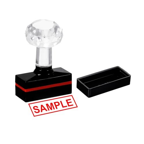 Sample Stamp Self Inking Red Ink Office Stamps Pre Inked — PATIKIL