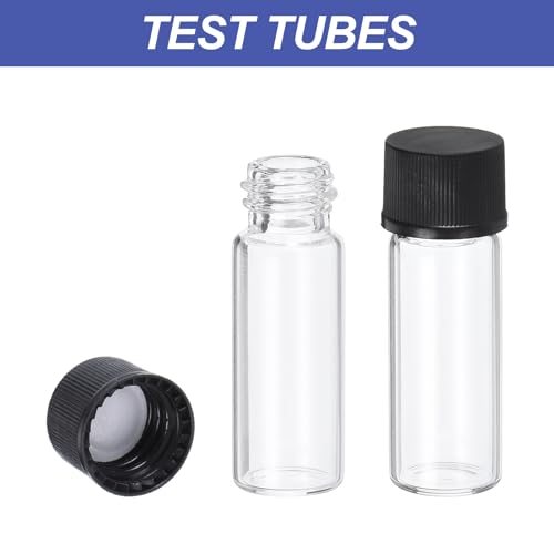 Sample Vials with Screw Cap Reagent Media Bottle with Labels Leak-Proof view 4