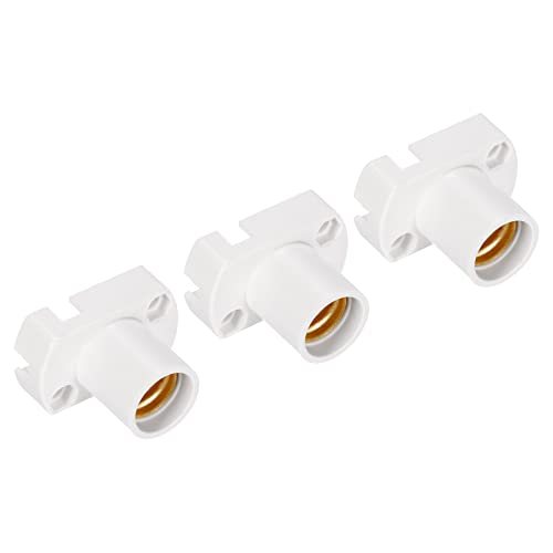 Screw-in E12 Mini Bulb Holder, White — PATIKIL