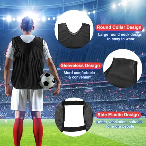 Scrimmage Vest, 6 Pack Soccer Pennies Soccer Jersey Training Vests Team view 2