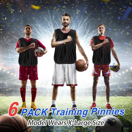 Scrimmage Vest, 6 Pack Soccer Pennies Soccer Jersey Training Vests Team view 4