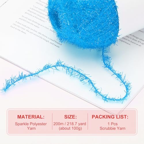 Scrubbie Yarn, Sparkle Yarn view 2