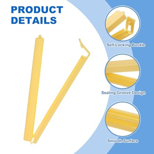 Sealing Clips 4.3in, 10 Pack Reusable Plastic Bag Clip Clamp, Sealer view 4