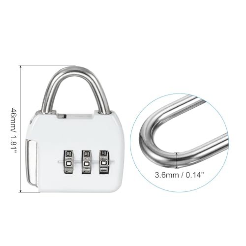 Security Steel Cable 4.9Ft w/ 3 Digit Combination Lock Clear, Travel view 2