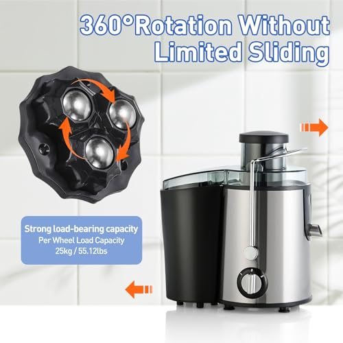 Self Adhesive Paste Caster Wheels 2.2in 360 Degree Swivel, Black view 4