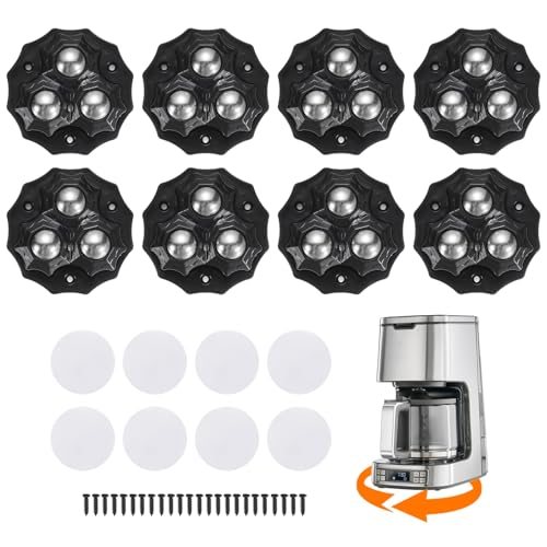 Self Adhesive Paste Caster Wheels 2.2in 360 Degree Swivel, Black — PATIKIL