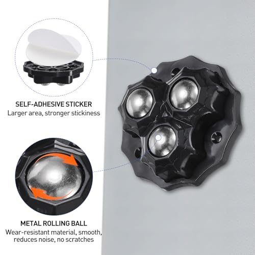 Self Adhesive Paste Caster Wheels 2.2in 360 Degree Swivel view 3