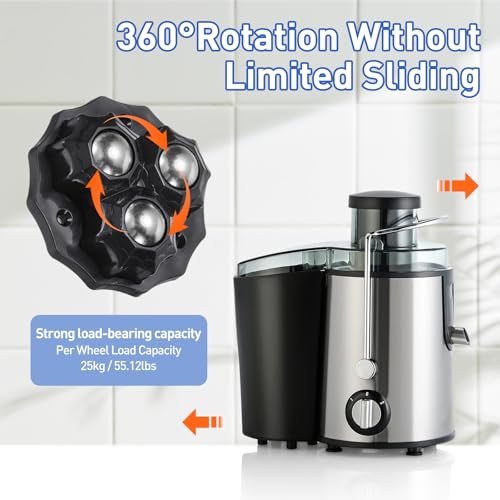 Self Adhesive Paste Caster Wheels 2.2in 360 Degree Swivel view 4