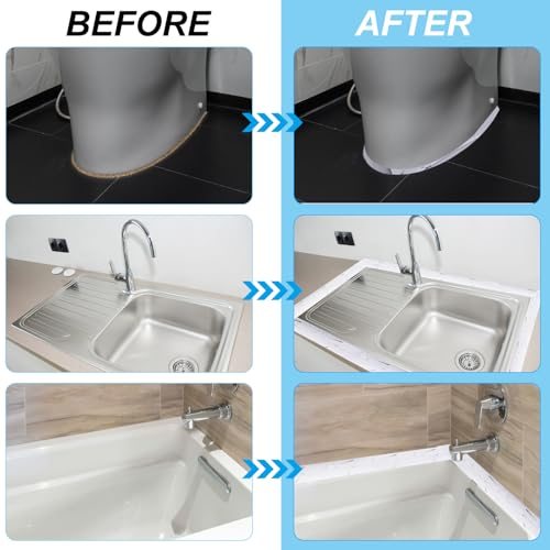 Self Adhesive Sealing Tape Waterproof Toilet Tub Caulk Sealant Strip view 5