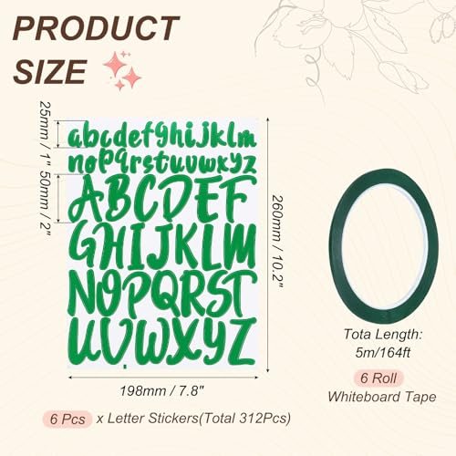 Self Adhesive Waterproof Alphabet Stickers Pinstripe Tape view 2