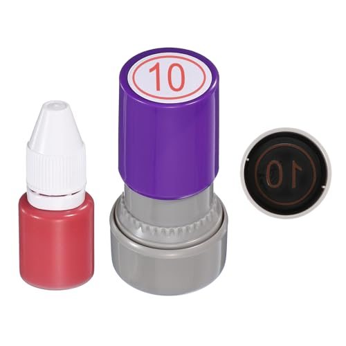 Self Inking Number Stamps 20mm Numeral 10 Digital Stamps — PATIKIL
