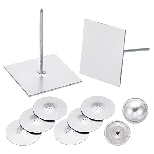 Self Stick Insulation Pins 2-1/2inch, 1.5 Inch Self Locking Washers Round — PATIKIL