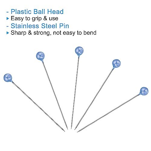 Sewing Pins, 100 Pcs 1.5 Inch Straight Pin view 4