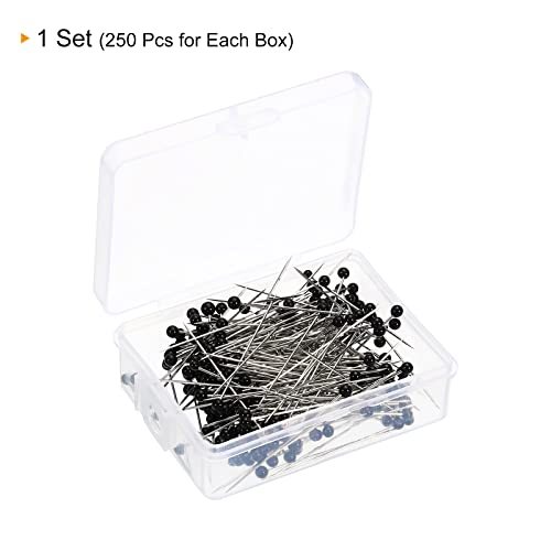 Sewing Pins, 250 Pack Ball Glass Head Straight Quilting Pin view 3