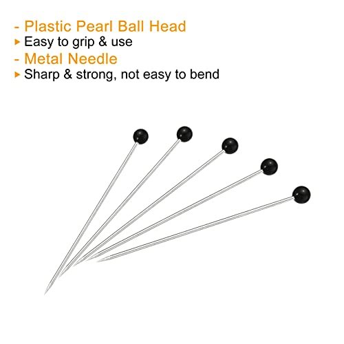 Sewing Pins, 250 Pack Ball Glass Head Straight Quilting Pin view 4