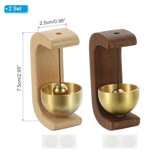 Shopkeepers Bell, Wood Chime Hanging Door Bell, Self-adhesive Hanging view 2