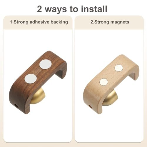 Shopkeepers Bell, Wood Chime Hanging Door Bell, Self-adhesive Hanging view 4