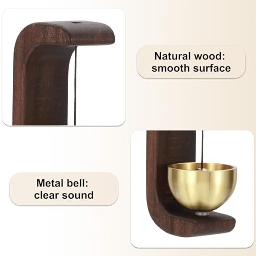 Shopkeepers Bell, Wood Door Chime Hanging Magnetic Door Bell Jingle Bells view 3