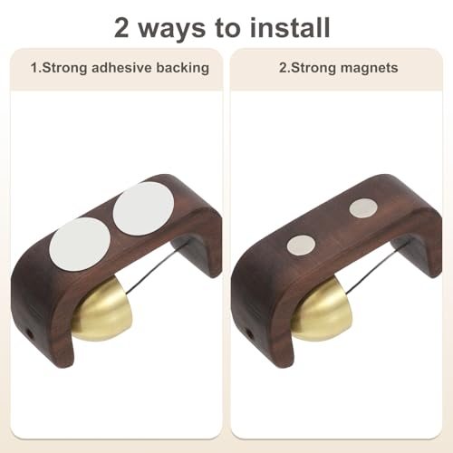Shopkeepers Bell, Wood Door Chime Hanging Magnetic Door Bell Jingle Bells view 4