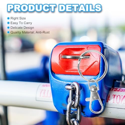 Shopping Trolley Token Key Ring, 4 Pack Stainless Steel Grocery Cart view 4